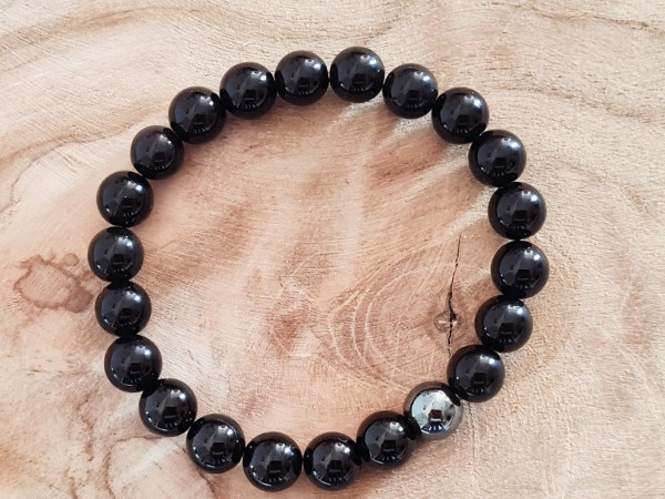 Bracelet obsidienne noire